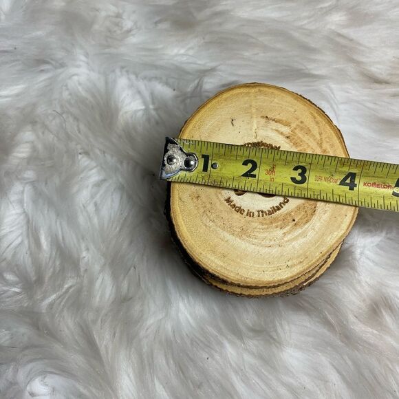 Lipper International Acacia Tree Barks set of four coasters . - Picture 10 of 11